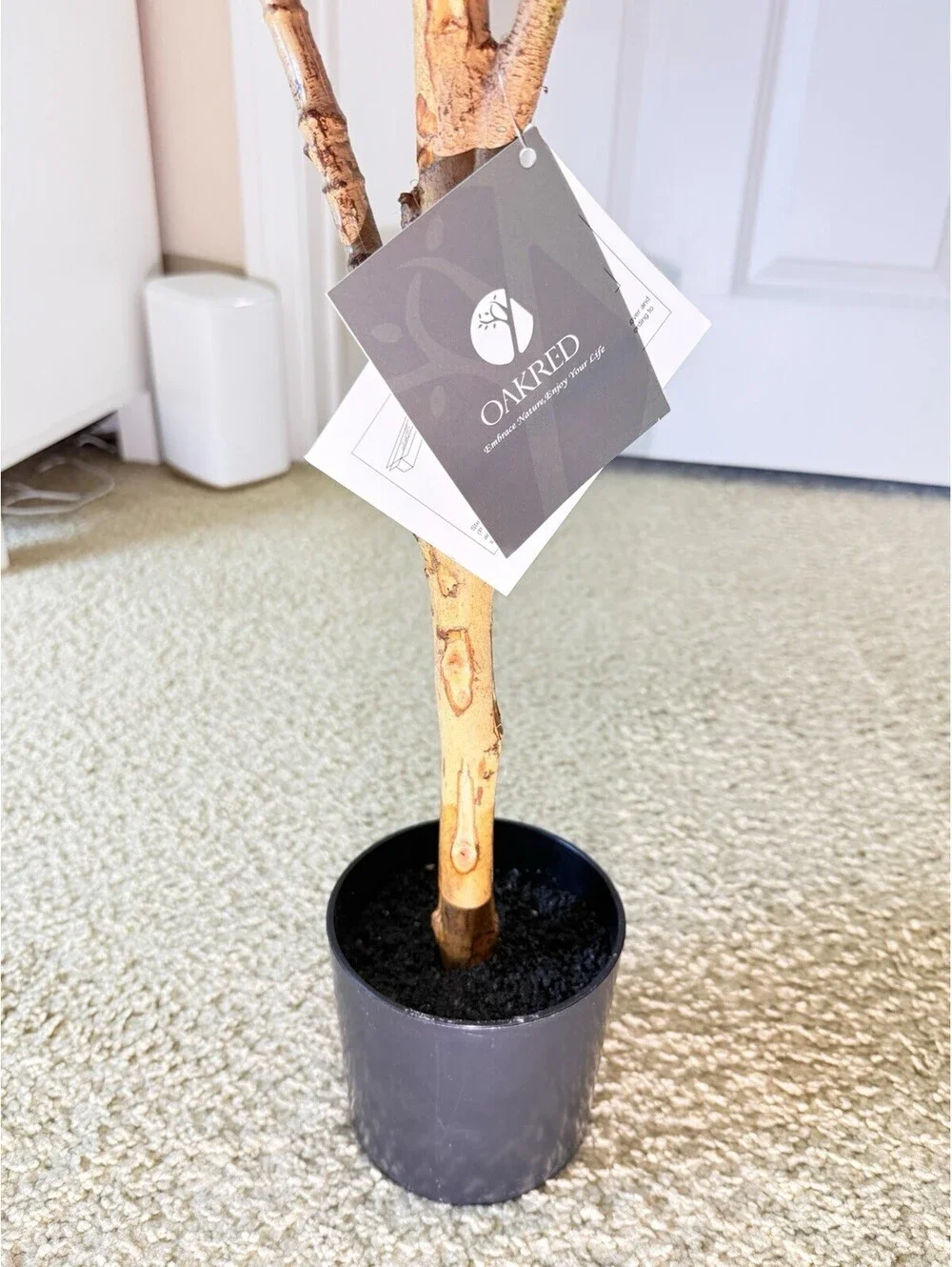 OAKRED 4FT Artificial Olive Tree Faux Potted Plant Indoor Decor W Box